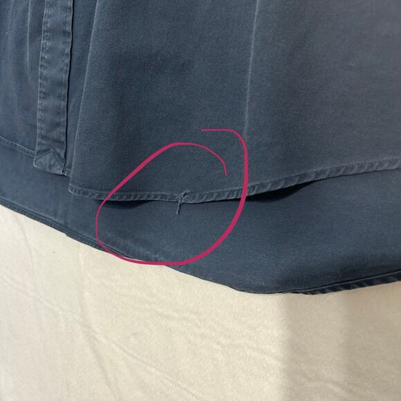 Ralph Lauren Blake Button Up XL Mens VTG Short Sleeve Blue FLAW 100% Cotton - Picture 7 of 12